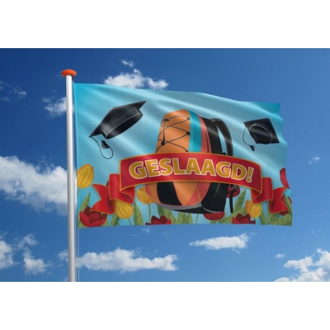 Geslaagdvlag rugtas - 200x300 cm