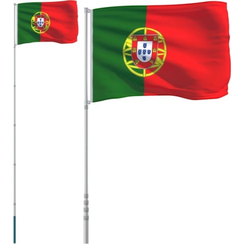 vidaXL-Vlag-met-vlaggenmast-Portugal-5,55-m-aluminium