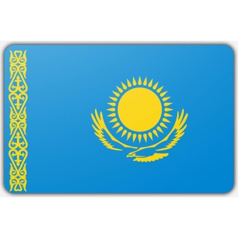 Vlag Kazachstan - 200 x 300 cm - Polyester