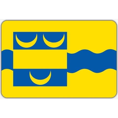 Vlag Rijnsaterwoude - 150 x 225 cm - Polyester