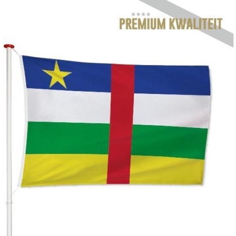 Vlag Centraal-Afrikaanse Republiek 200x300cm - Kwaliteitsvlag - Geschikt voor buiten