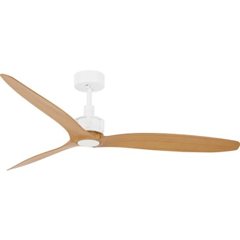 Plafondventilator Beacon Lucci Air Viceroy Wit met Teakhouten bladen 212918