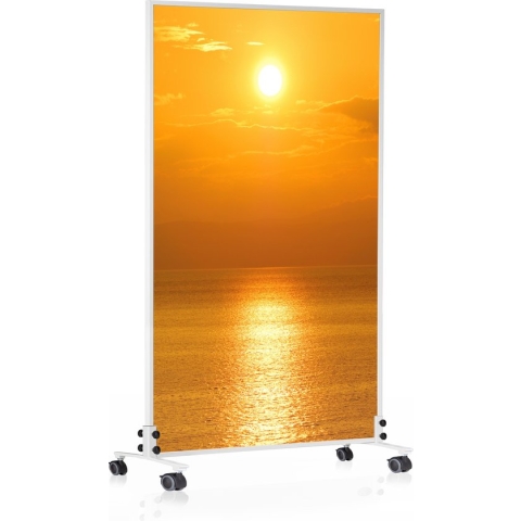 Infrarood verwarmingspaneel vrijstaand | Infrarood verwarming verplaatsbaar met afbeelding Stand 14 | 800W | |Inoverhome B.V.