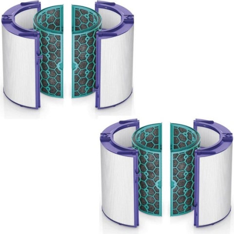 2x HEPA Filter geschikt voor Dyson DP04, HP04 en TP04 969048-02 Actieve Koolstof Luchtfilter
