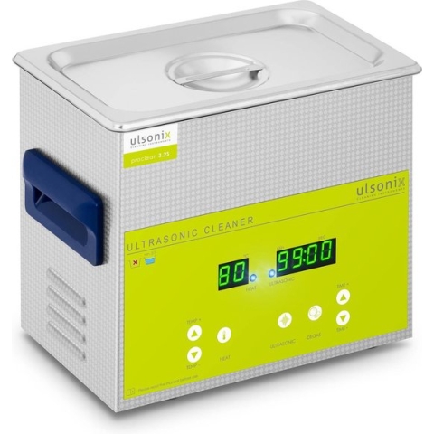 Ulsonix Ultrasoon reiniger - 3.2 l - 120 Watt - degas-functie