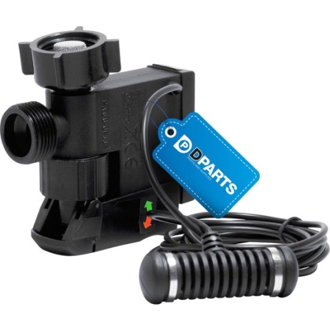 Dparts waterslot met sensor voor wasmachine en vaatwasser - blokkeert water bij lekkage - met zeefje - met terugslagklep universeel kraan waterstop - elektrische aquastop - waterblok voor aanvoerslang, toevoerslang, waterslang