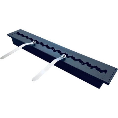 Bioethanolhaarden.com - Duurzame bio ethanol zigzag PRO inbouwbrander 1000 mm mat zwart - schuifbare vlammen regelaar - openhaard kachel brander - ethanol kachel brander - haard - sfeer inzetbrander - ethanol inbouw haard - biohaard bestaande kachel