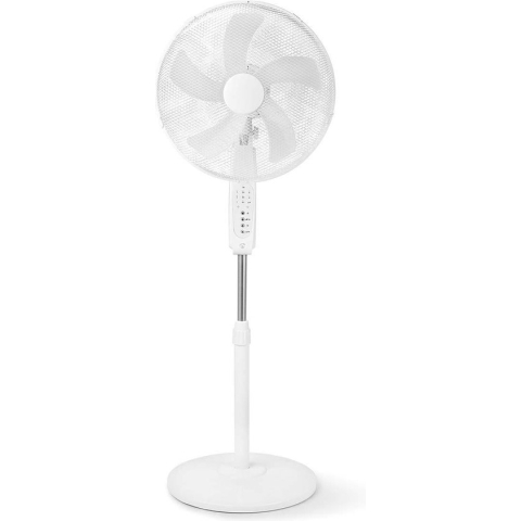 Nedis Fan | Wi-Fi | 400 mm | Verstelbare hoogte | Draait automatisch | 3 Snelheden | Tijdschakelaar | Android™ / IOS | Wit
