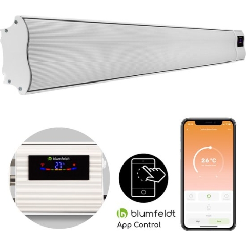 Blumfeldt Cosmic Beam Smart 30 heater - Terrasverwamer infrarood - 3000W - Met app-bediening en afstandsbediening
