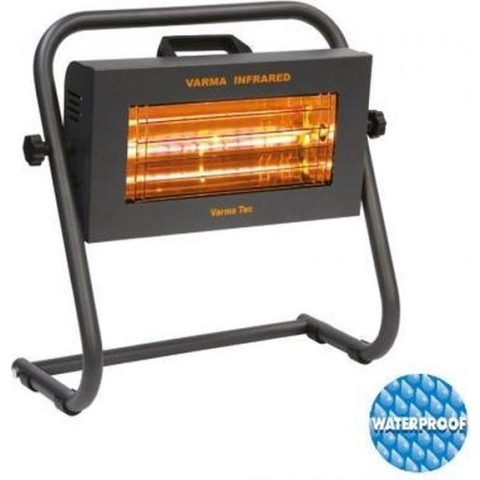 Mobiele infrarood korte golf verwarming met vloersteun Helios VARMA 400F2 1500 Watt