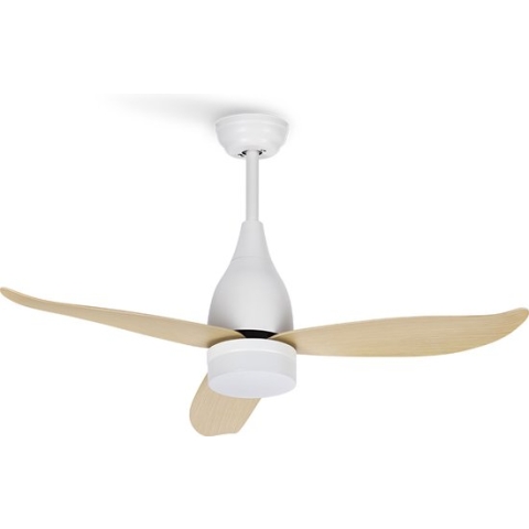 CREATE WINDLIGHT HELIX DC - Stille Plafondventilator 40W - Plafondventilator met Afstandsbediening - 6 Snelheden - Timer - Zomer/Winter functie - met Verlichting 112 cm
