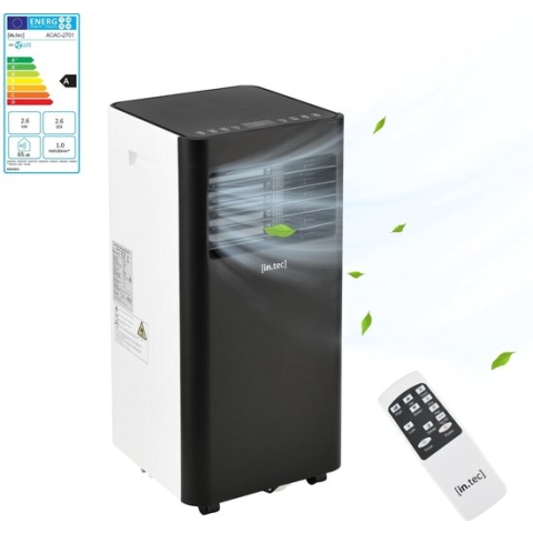3-in-1 Mobiele Airco 2600 W tot 40 m² milieuvriendelijk zwart wit