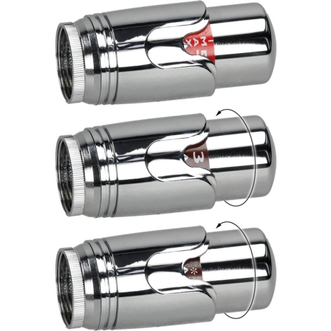 Thermostaat met aansluitset Vloerverbinding chroom