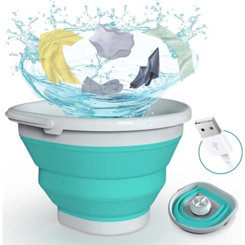 Elysium - Kleine Wasmachine - Draagbare Wasmachine - Mini Wasmachine Met Centrifuge - Mini wasmachine