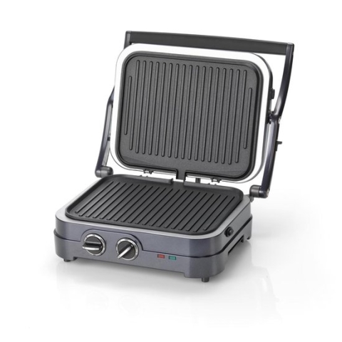 Cuisinart Griddle & Grill Contactgrill GR47BE - Grill, BBQ en Panini - Plancha bakplaat - Anti-aanbaklaag - Tot 240°C - Midnight Blue
