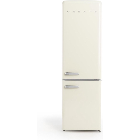 CREATE FRIDGE STYLANCE - Koelkast 244L - Tweedeurs - Diepvriezer - Beige