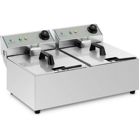 Royal Catering Friteuse - Frituurpan - 2 x 10 L