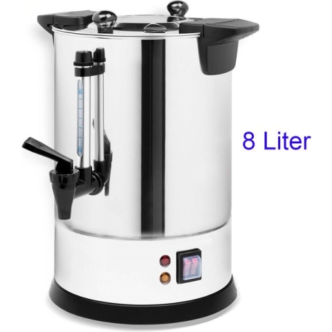 Electro Hanan Heetwaterdispender - Waterkoker met warmhoudfunctie - 8 Liter / 40 kopjes - RVS