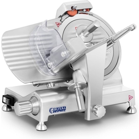 Royal Catering Vleessnijmachine - 250 mm - tot 12 mm - aluminium handgrepen