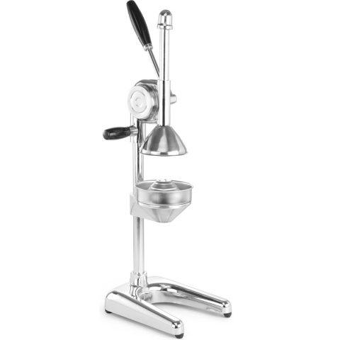 Hendi Citruspers Handmatig - Hevelmodel RVS / Chroom - Professionele Citruspers Horeca - 22,5x18x(H)51cm