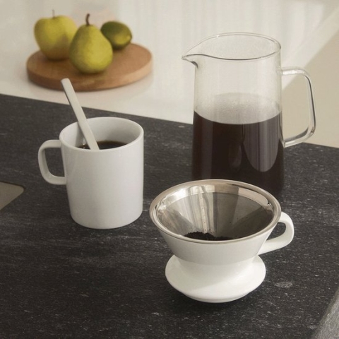 Alessi Slow Coffee-Filter-Filterhouder-en-Karaf