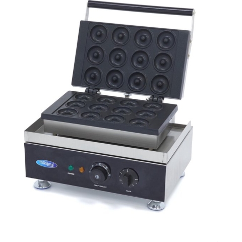 Donutmaker - 12 Mini Donuts - Ø 5 cm - Ingebouwde Timer