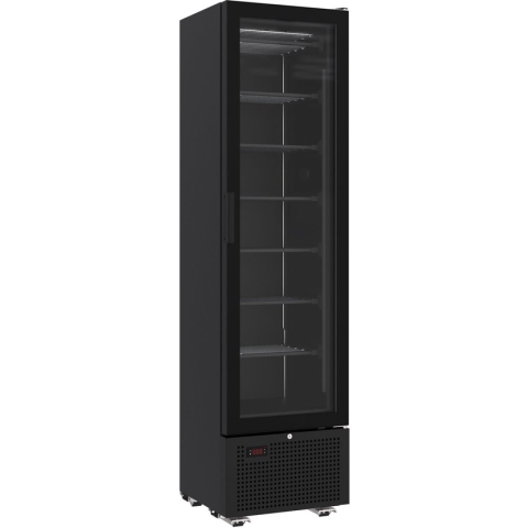 VRIESKAST 1 GLASDEUR ZWART 221L - Combisteel 7464.0052 - Horeca & Professioneel