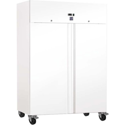 Gastro-Inox Wit Stalen 1200 Liter Koelkast - Statisch Gekoeld met Ventilator - 201.022 - Horeca & Professioneel