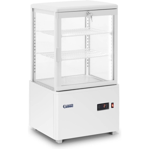 Royal Catering Koelvitrine - 58 L - Royal Catering - 3 niveaus - Fiolett - afsluitbaar