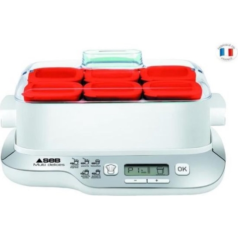 SEB YG660100 yogurt maker 0,84 l Hüttenkäse, Zuiveldessert, Yoghurt 600 W