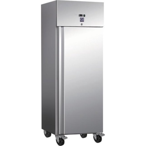 Gastro-Inox RVS 600 liter vriezer, statisch gekoeld met ventilator