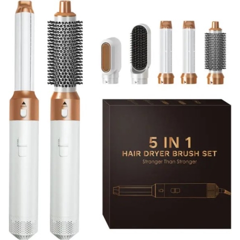 Airstyler 5 In 1 - Krultang - Föhnborstel - Stijltang - Multistyler - Krulborstel - Hairwrap - Luxe