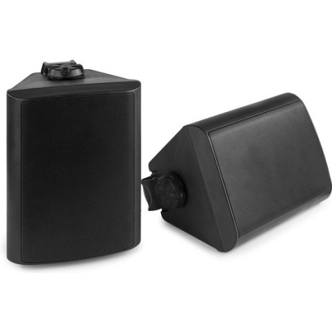 Speakerset voor binnen en buiten - Power Dynamics BGO50 zwarte 5.25 inch speakerset voor tuin, terras, etc.