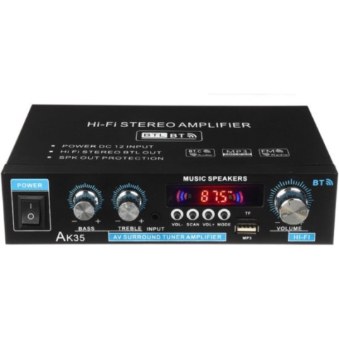 Supremium HIFI Bluetooth Power Amplifier | 400W | Versterker | Stereo Versterker | Mediaspeler