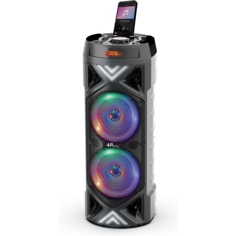 Lexibook IParty Bluetooth® karaoke, Met lichteffecten en microfoon inbegrepen, Oplaadbare batterij, Zwart, K8260