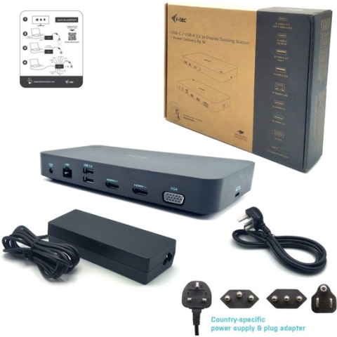 Dockstation i-Tec CATRIPLEDOCKVGAPD 65 W