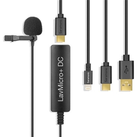 Saramonic LavMicro+ DC lavalier microfoon voor iOS devices, Android, Mac of PC Computers