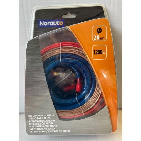NorAuto - Versterker / Audio aansluitkit - 20mm2 OFC kabelset compleet met luidsprekerdraad
