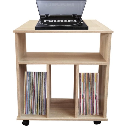 Lp platen opbergkast - boekenkast - opbergen tijdschriften boeken platen - bruin