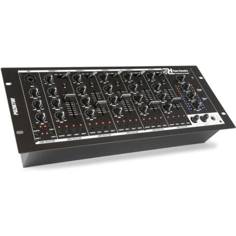 SkyTec Power Dynamics PDZM700 6 Kanalen installatie mixer USB 4 zones