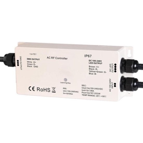 Groenovatie LED Neon Flex RGB Controller High Voltage - Waterdicht IP67 - Pro