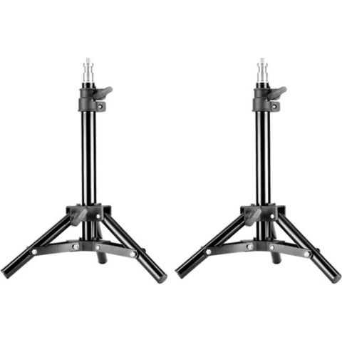 Neewer® - Fotografie Fotostudio - Aluminium Mini Tafelstandaard met Achtergrondverlichting - 50 cm / 20 inch  (2 Standaarden)