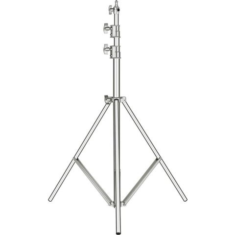 Neewer® - Roestvrijstalen lichtstandaard 118"/3 m  - Met veer Beklede Heavy Duty Fotografiestatief met 1/4" tot 3/8" Universele Schroefadapter voor Stroboscoop - LED-Videolamp - Ringlicht Monolight Softbox