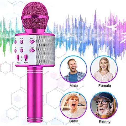 kinder microfoon / microfoon voor kinderen, speelgoed voor jongens en meisjes vanaf 4 jaar, thuis, feest, karaoke, dynamische microfoons