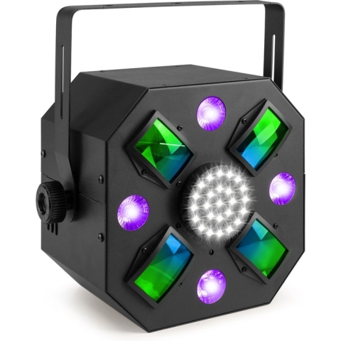 BeamZ MultiAce3 LED effect 3-in-1 - Discolamp - Derby - Stroboscoop - Black light