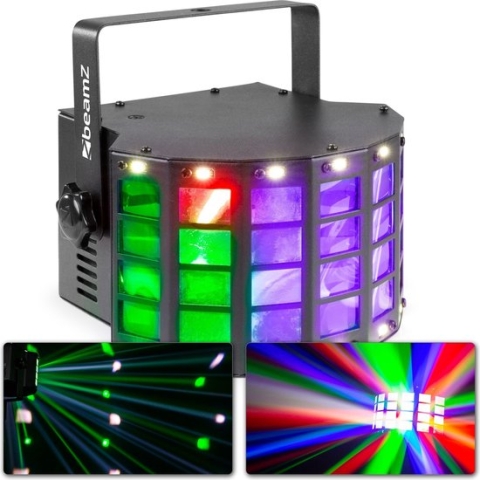 Discolamp - BeamZ DerbyStrobe - 2-in-1 LED lichteffect met afstandsbediening