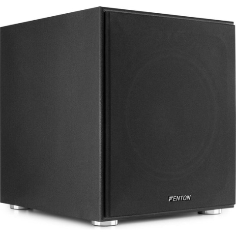 Actieve subwoofer - Fenton SHFS12B actieve subwoofer ter uitbreiding van je stereo set - 12 inch - 400W - Ingebouwde klasse-D versterker