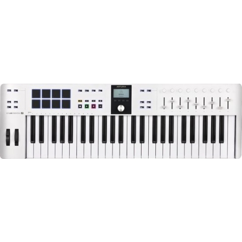 Arturia KeyLab Essential 49 mk3 White - MIDI controller, 49 toetsen, wit