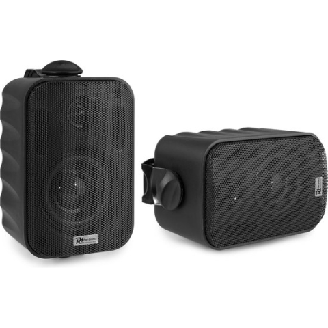 Speakerset - Power Dynamics BC30V zwarte speakerset - 60W - Waterbestendig dus ook geschikt voor buiten - 100V / 8 Ohm