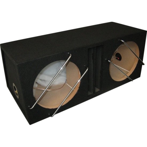 Necom Subwooferkist 2 X 12'' Met 1 Aansluiting 84 Liter Mdf Zwart